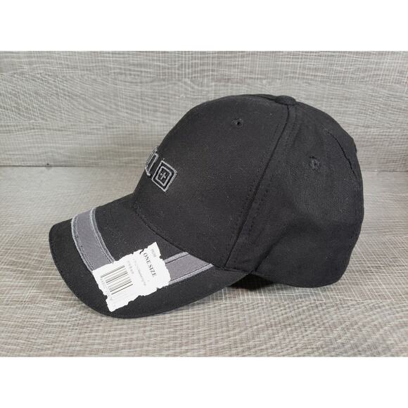 5.11 Tactical Always Be Ready 2022 Baseball Hat Cap Black Gray Adjustable NWT - Picture 2 of 8